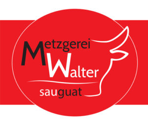 Logo-Neugestaltung in den typischen Metzger-Farben und wunschgemäß einem stilisiertem Rinderkopf.